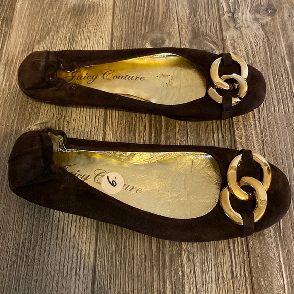 Vintage Juicy Couture suede ballet shoes size 6 - Picture 6 of 15